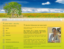 Tablet Screenshot of leben-heilt.com